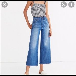 Madewell Wide Leg Crop Jeans